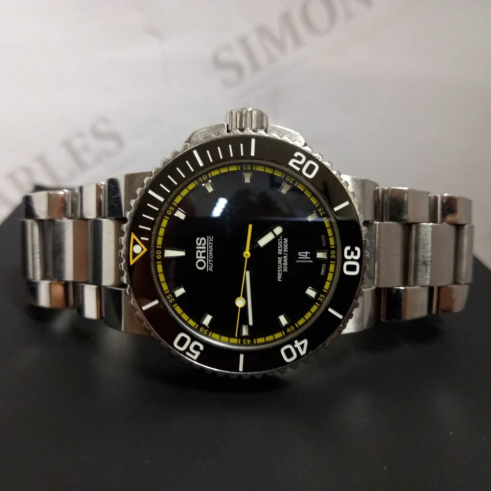 BOXED ORIS 07 8 26 01PEB STAINLESS STEEL WRIST WATCH