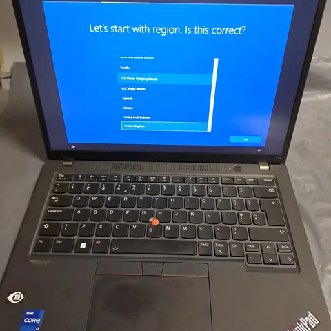 UNBOXED LENOVO THINKPAD T14 GEN 3 INTEL I7 LAPTOP