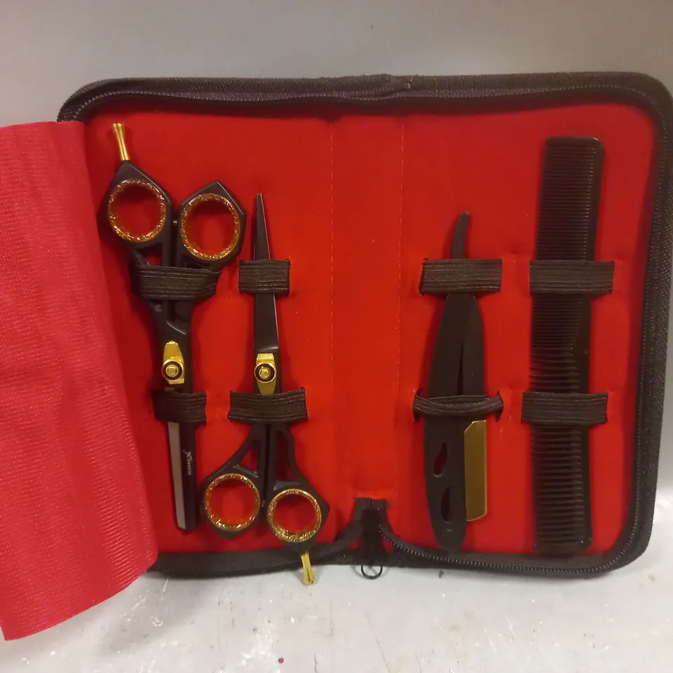 HAIRDRESSING SCISSORS & COMB SET 