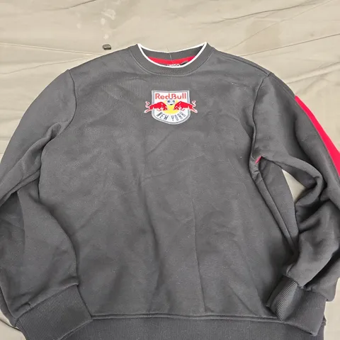 MLS NEW YORK RED BULLS SWEATER IN BLACK/RED - MEDIUM