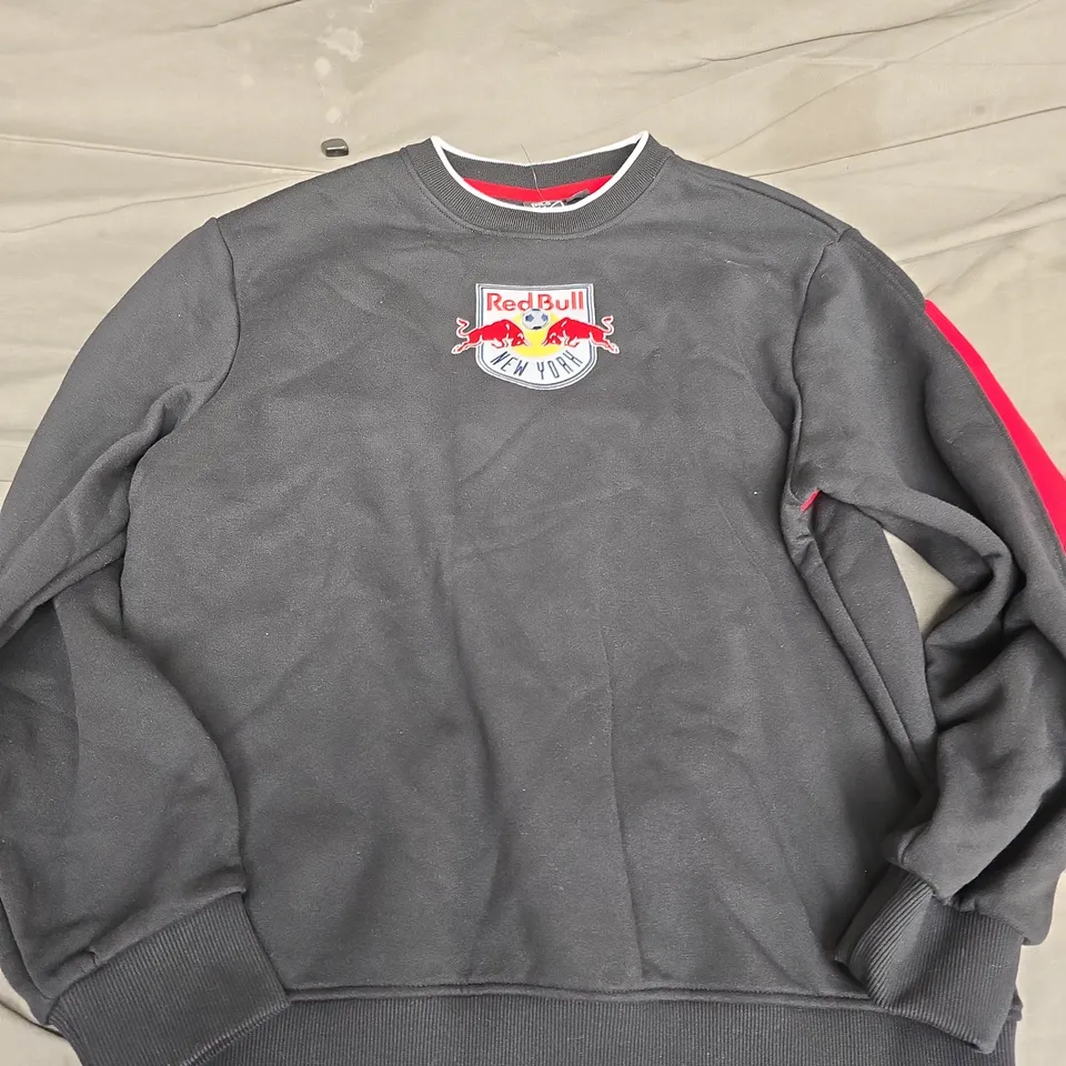 MLS NEW YORK RED BULLS SWEATER IN BLACK/RED - MEDIUM