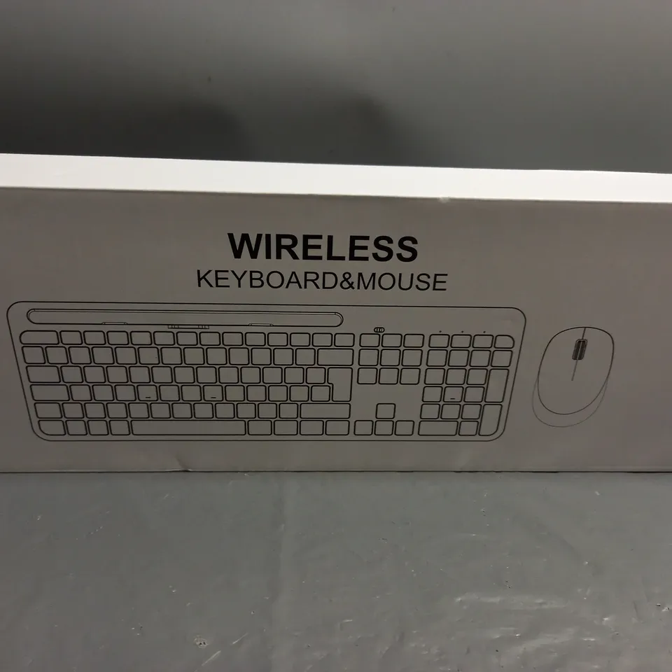 BOXED WIRELESS KEYBOARD AND MOUSE BLACK