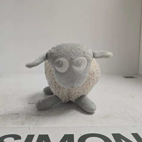 SOFT PLUSH SHEEP TOY β CREAM BODY, EWAN DELUXE BABY SHUSHING SLEEP SHEEP | GREY