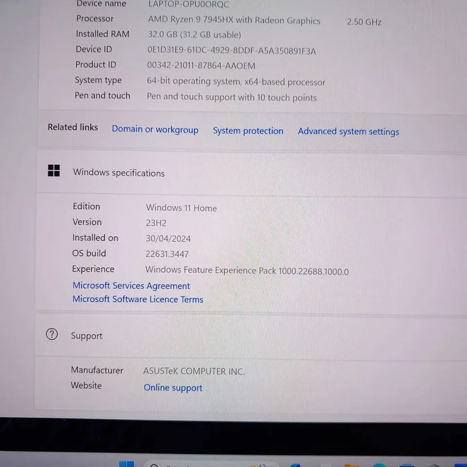 BOXED ASUS REPUBLIC OF GAMERS ZEPHYRUS DUO GAMING LAPTOP GX650P NOTEBOOK PC