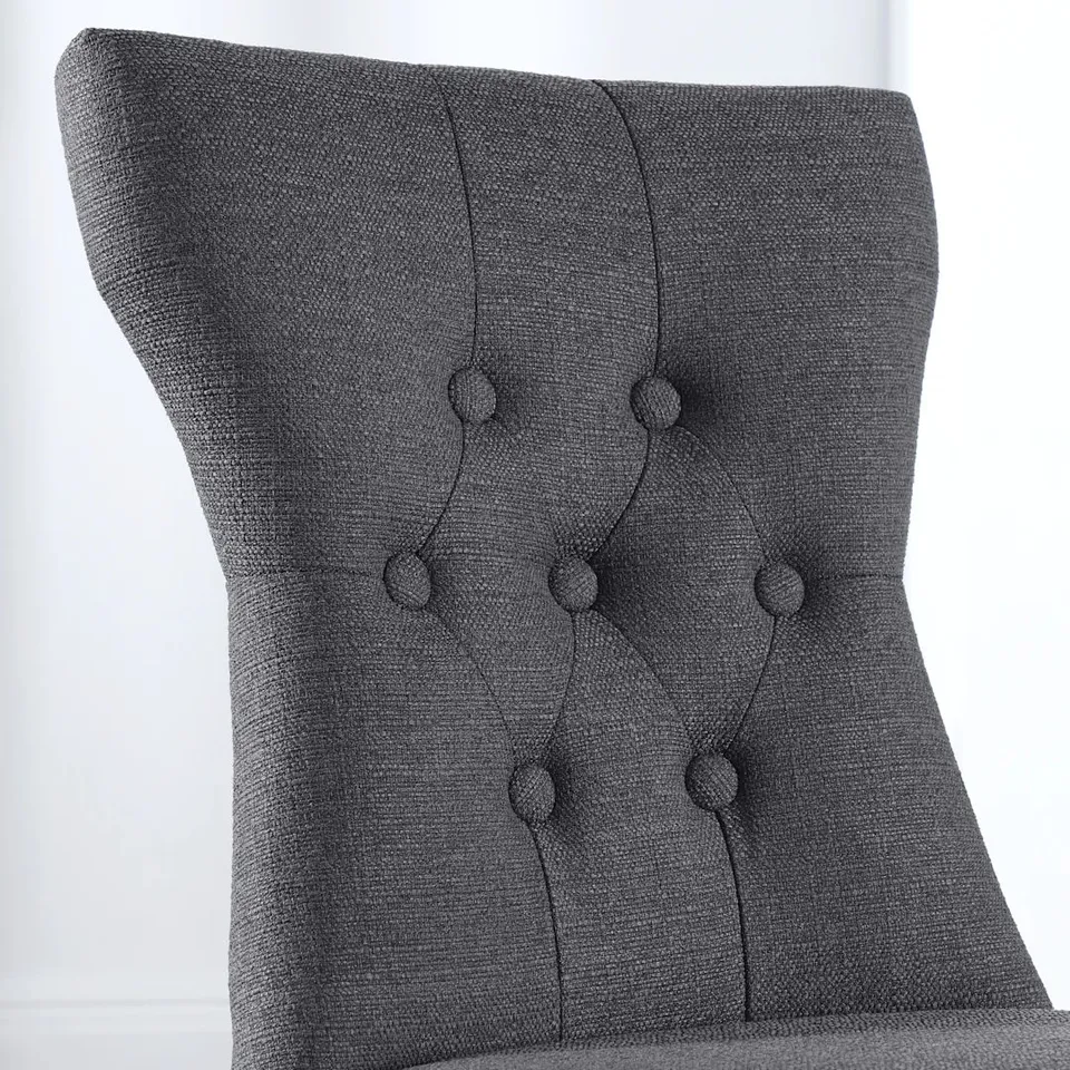 BOXED BEWLEY DINING CHAIR, BLACK CLASSIC FAUX LEATHER & NATURAL OAK FINISHED SOLID HARDWOOD 