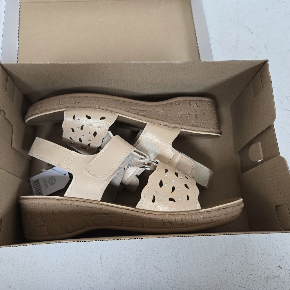 JO & JOE MALTA SANDALS – GOLD, UK 3 (STYLE MALTA)