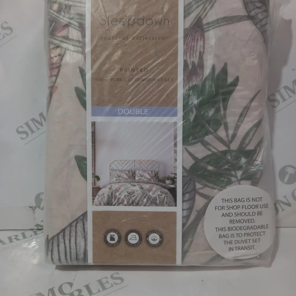 SLEEPDOWN PURE COTTON DUVET SET - DOUBLE