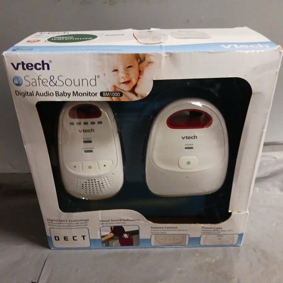 BOXED VTECH DIGITAL AUDIO BABY MONITOR - BM1000