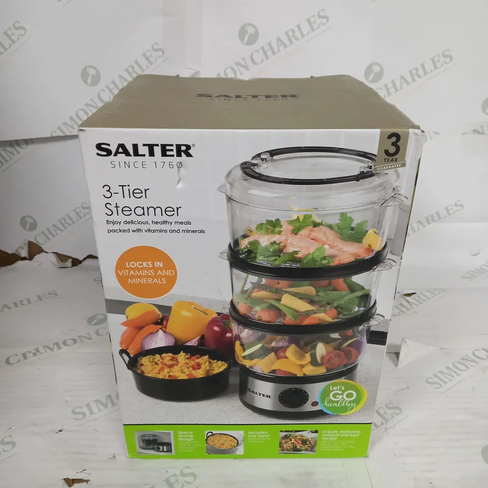SALTER 3-TIER STEAMER
