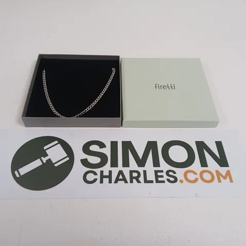 FIRETTI SILVER CHAIN NECKLACE – BOXED
