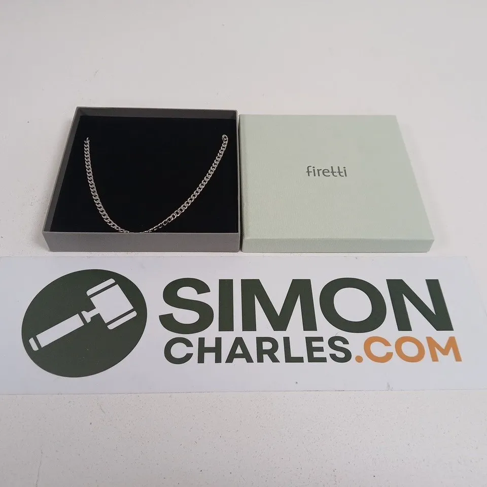 FIRETTI SILVER CHAIN NECKLACE – BOXED