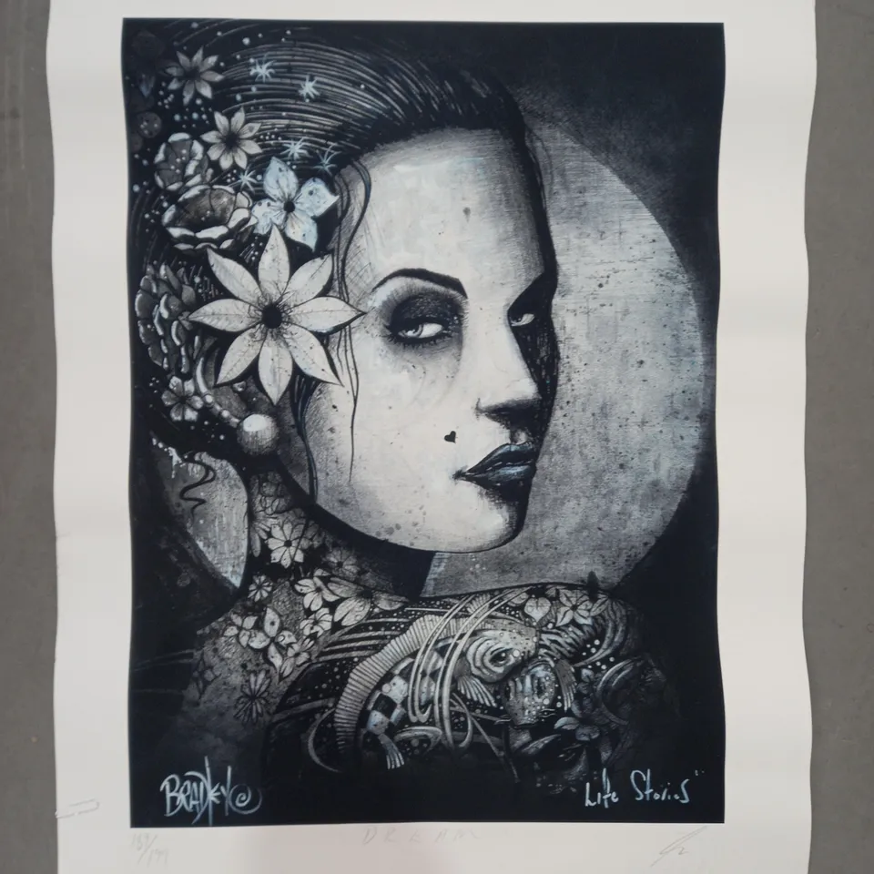 TERRY BRADLEY SIGNED "LIFE STORIES" LIMITED EDITION ART PRINT (189/199)