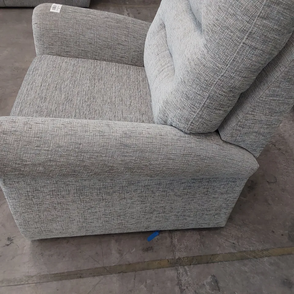 QUALITY BRITISH DESIGNER G PLAN EASY CHAIR GREY FABRIC 