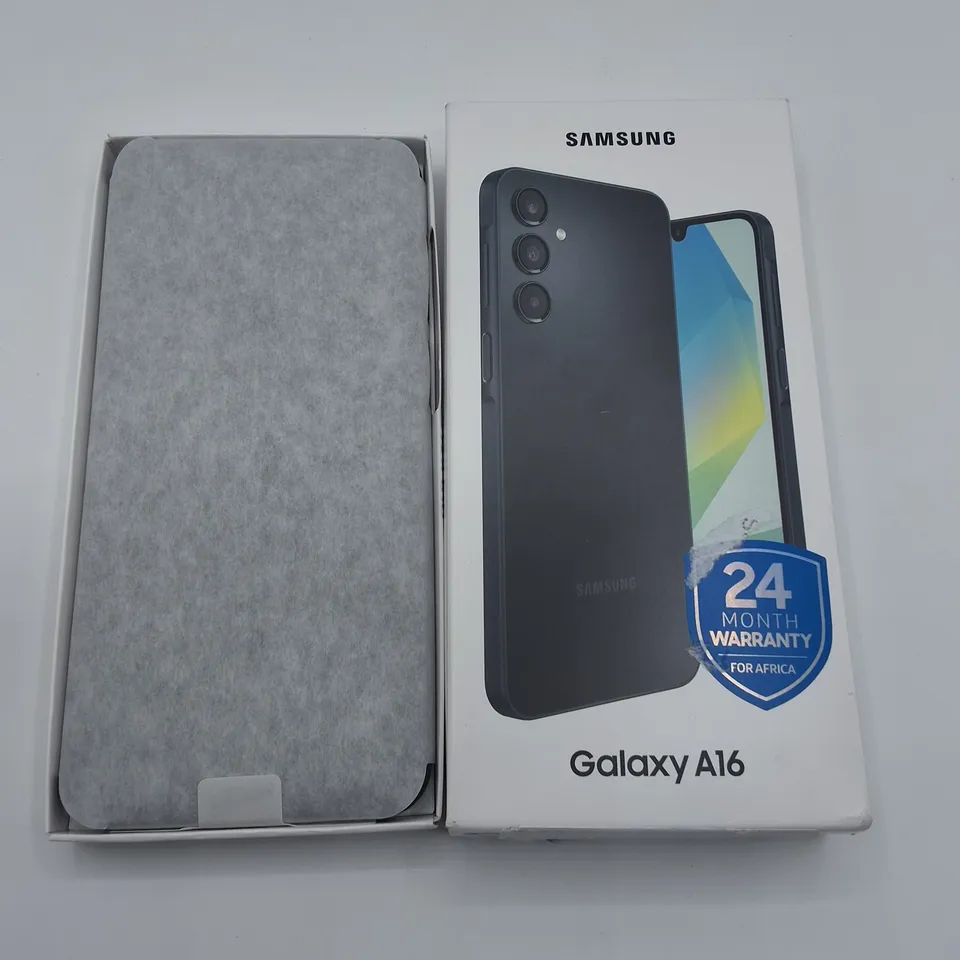 BOXED SAMSUNG GALAXY A16 4/128GB IN BLACK - SM-A165F