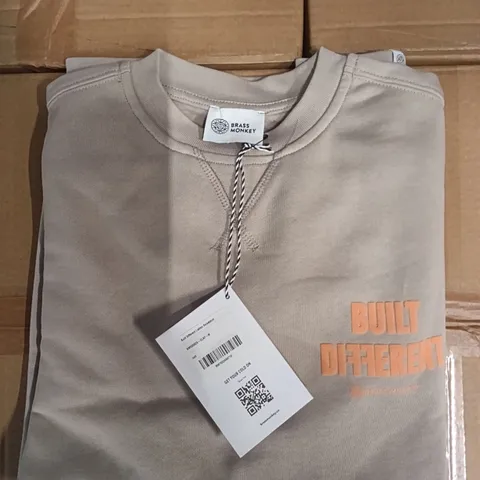 BOX OF BRASS MONKEY SWEATS - CLAY SIZE M APPROXIMATELY 11