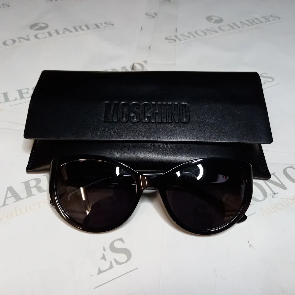 MOSCHINO WOMENS BLACK CAT EYE SUNGLASSES 