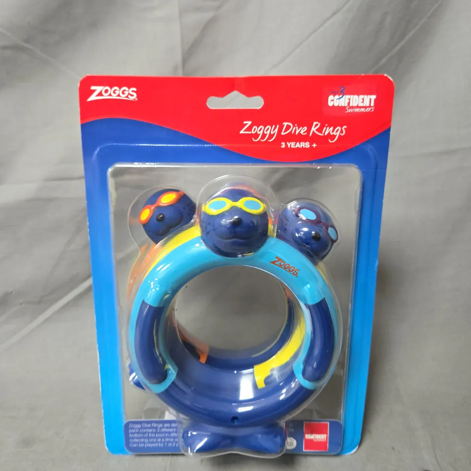 ZOGGS ZOGGY DIVE RINGS – SWIM TRAINING TOY FOR CHILDREN (3+ YEARS)