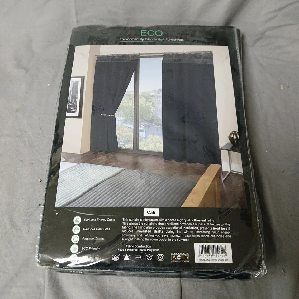 ECO BLACKOUT THERMAL CURTAIN PAIR-165CMX137CM 