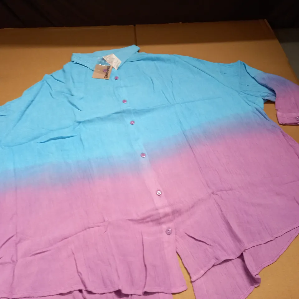 CANDYPANTS SHIRT IN BLUE/PURPLE - L