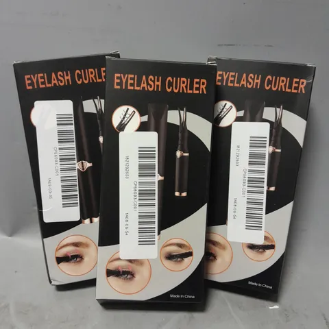 4 BOXED EYELASH CURLERS 