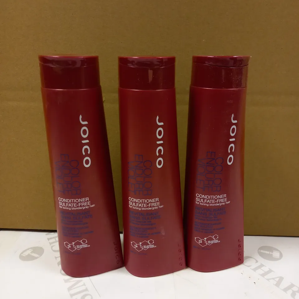 LOT OF 3 JOICO COLOUR ENDURE VIOLET CONDITIONER 