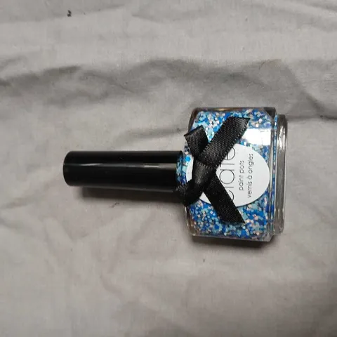BOX OF APPROXIMATELY 72 CIATÉ LONDON GLITTER NAIL POLISH – BLUE GLITTER, 13ML-NO EXPIRY DATE SHOWN 