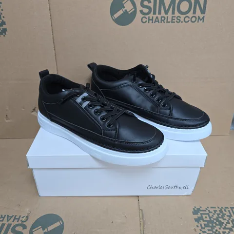 CHARLES SOUTHWELL MARANELLO BLACK SNEAKERS – MEN'S UK SIZE 9