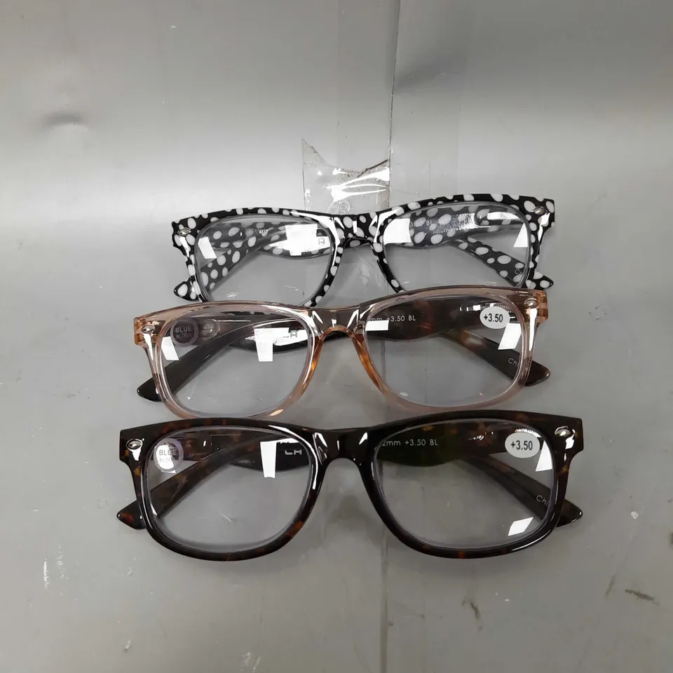 HUMMINGBIRD SET OF 3 READERS WITH BLUE LIGHT FILTER