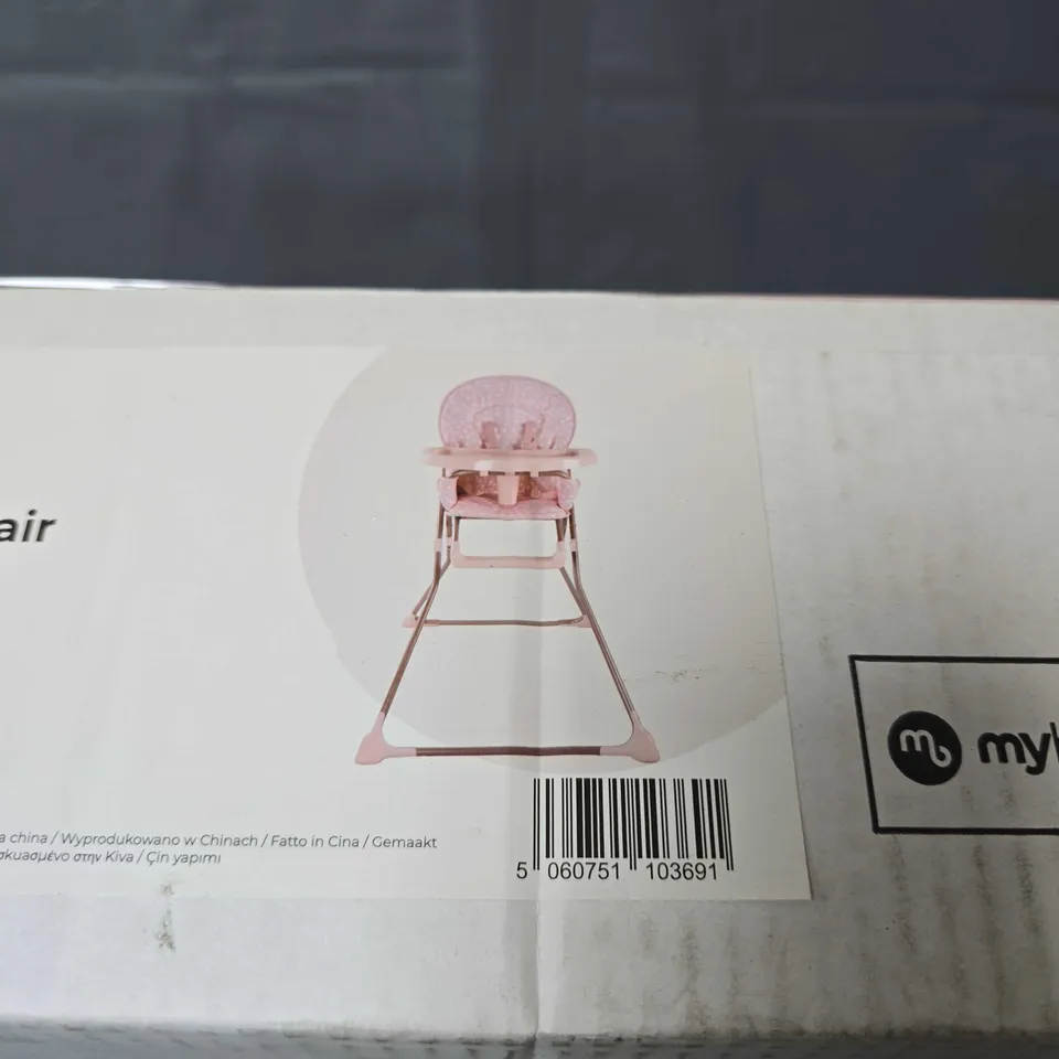 MY BABIIE COMPACT HIGHCHAIR - ROSE BLUSH
