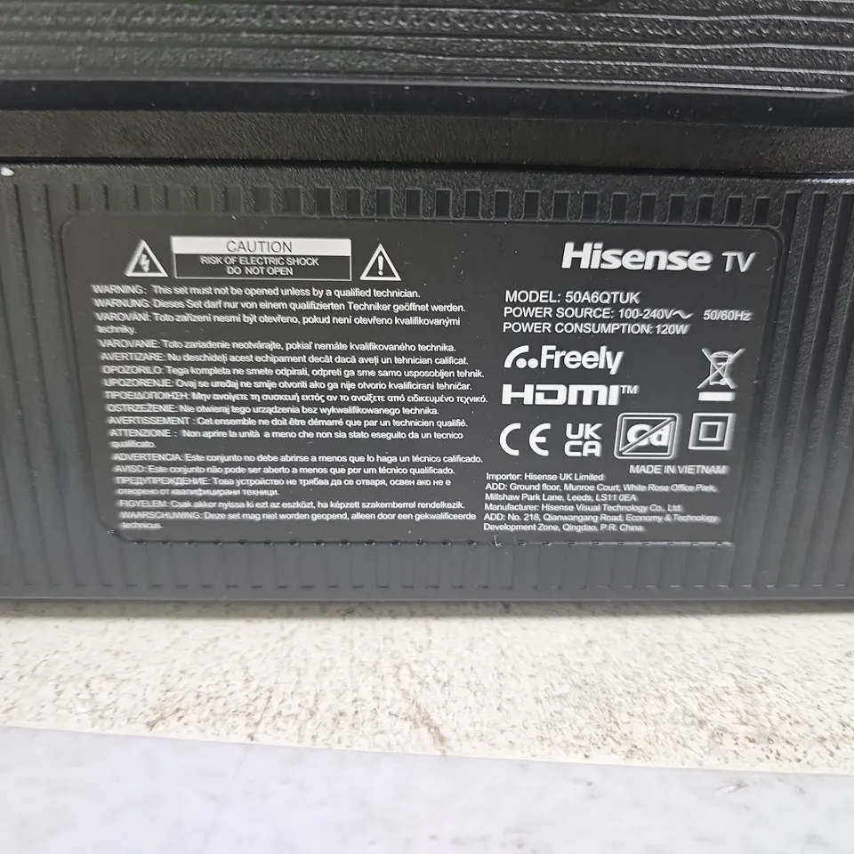 HISENSE TV 50A6UK – 50-INCH LED TELEVISION