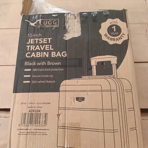 BOXED LUGG TRAVEL SUITCASE