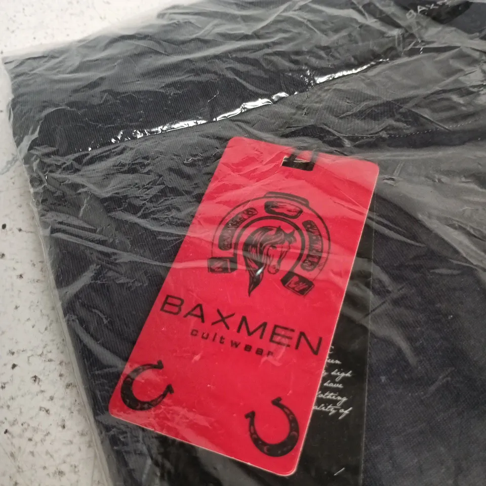 BAXMEN CULT WEAR T-SHIRT – BLACK - SIZE S