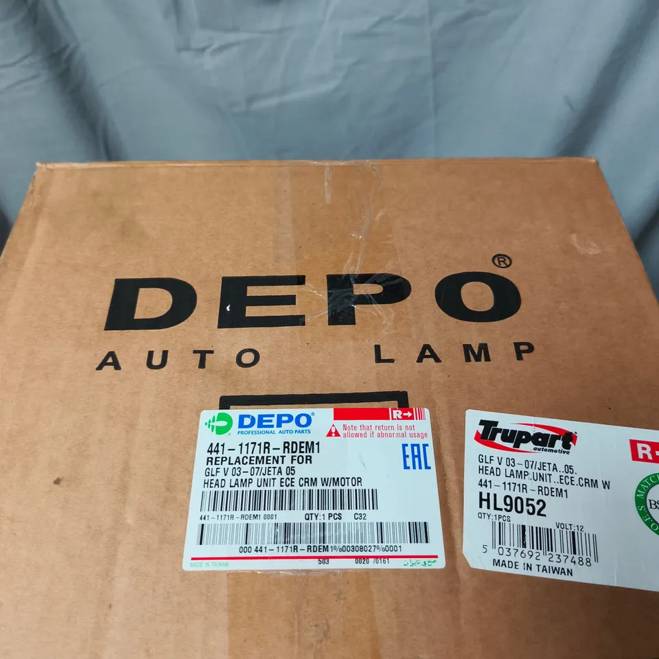 DEPO HEAD LAMP UNIT WITH MOTOR – AUTO LAMP (ECE)