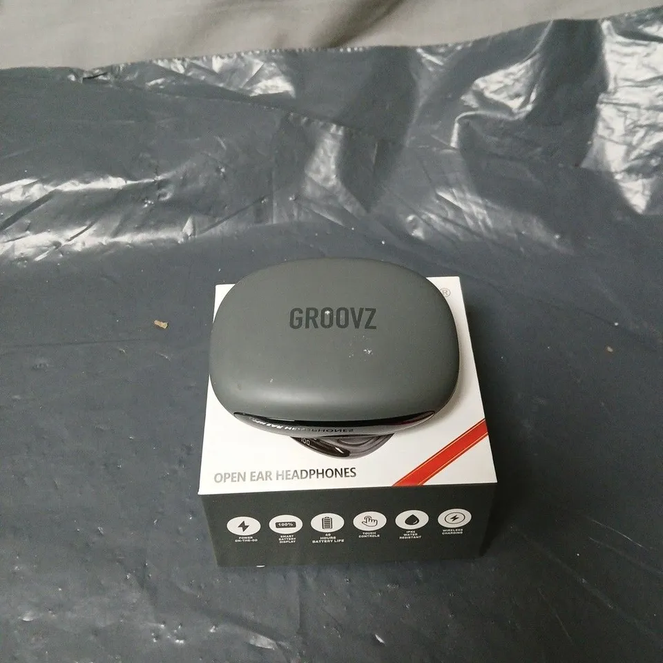 GROOVZ PLUS OPEN EAR HEADPHONES IN CHARGING CASE BOXED