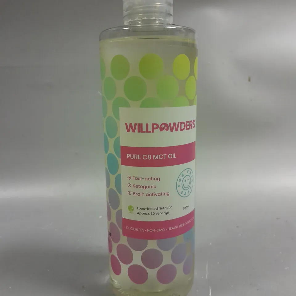 WILLPOWDERS PURE C8 MCT OIL - 500ML