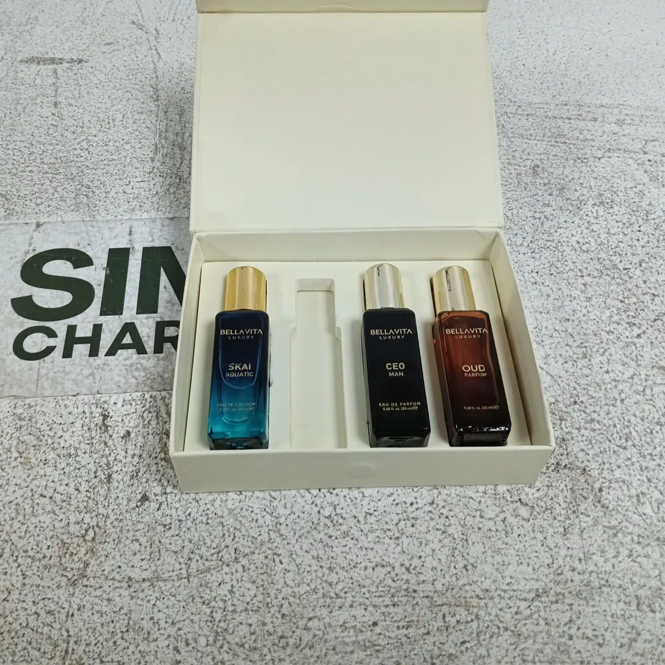 BELLAVITA LUXURY UNISEX PERFUME SET IN BOX