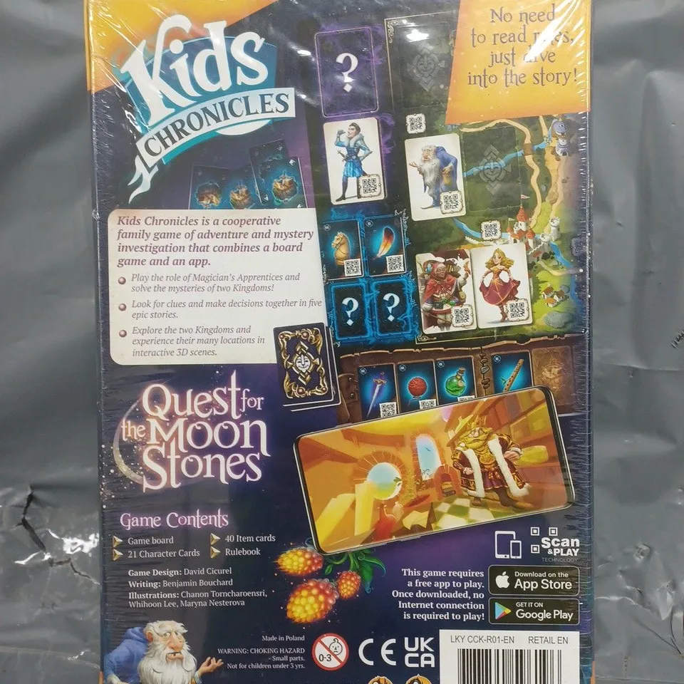 SEALED KIDS CHRONICLES QUEST FOR THE MOON STONES BOARD GAME