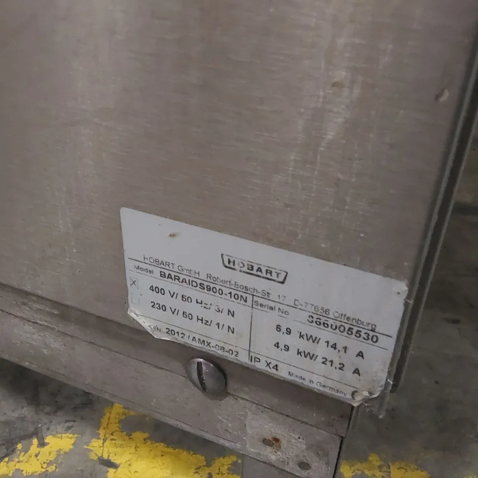 HOBART BARAID S900-10N HOOD DISHWASHER