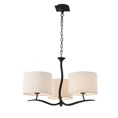 BOXED 3-LIGHT CHANDELIER