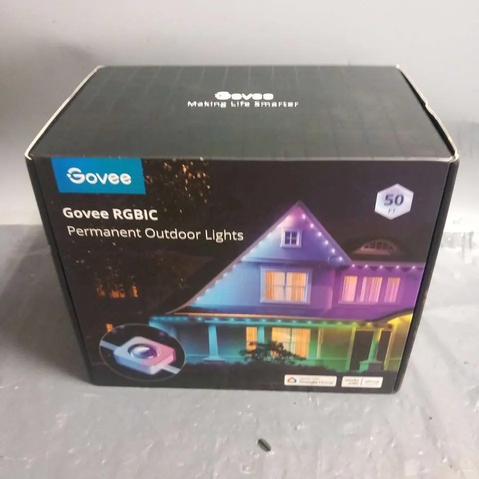 BOXED GOVEE RGBIC PERMANENT OUTDOOR LIGHTS 50FT