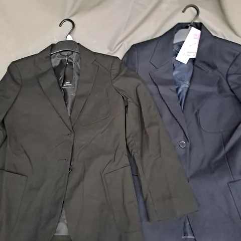 BOX OF APPROXIMATELY 40 SCHOOL BLAZERS IN ASSORTED COLOURS AND SIZES - COLLECTION ONLY