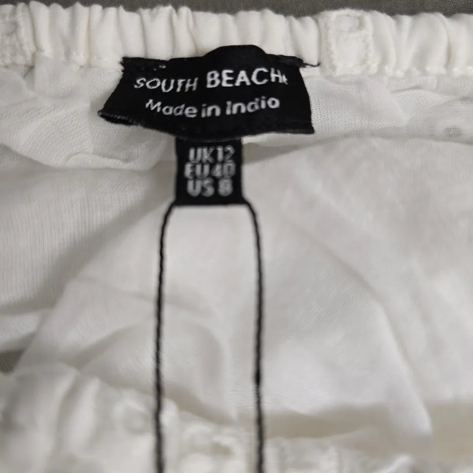 SOUTH BEACH WHITE LACE DRESS, WOMEN'S, UK 12 (EU 40, US 8) 