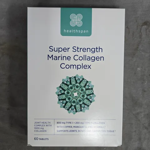 HEALTHSPAN SUPER STRENGTH MARINE COLLAGEN COMPLEX – 60 TABLETS