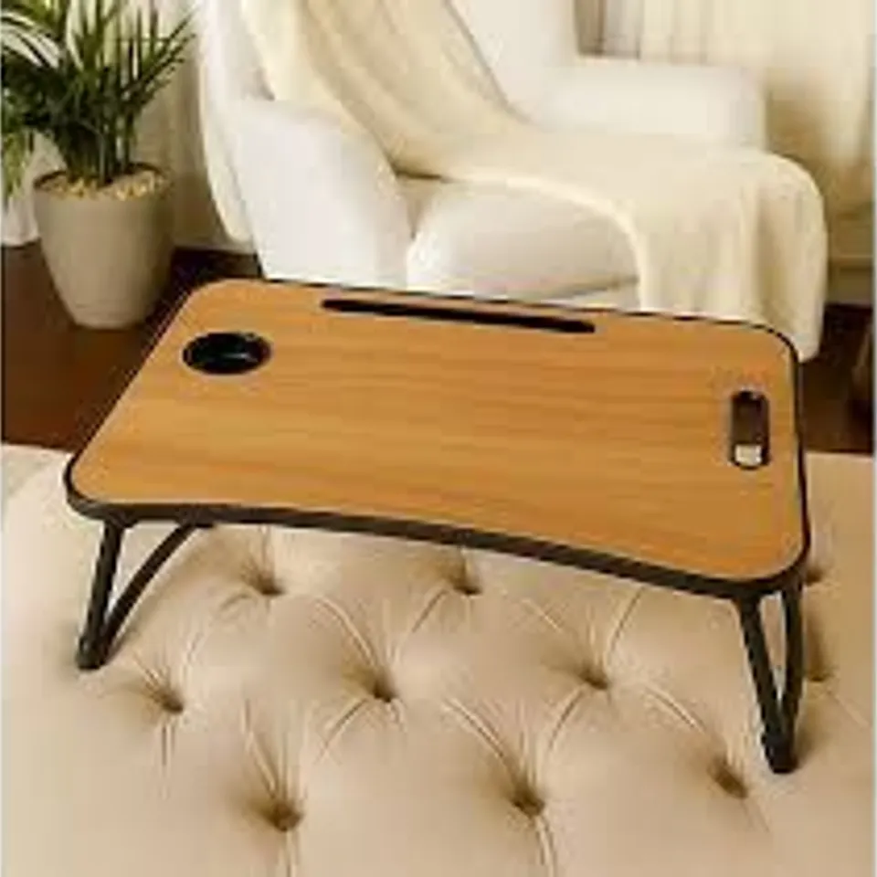 MULTIMEDIA PORTABLE TABLE WITH CUP HOLDER