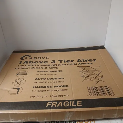 THREE-TIER FOLDABLE CLOTHES AIRER / DRYING RACK