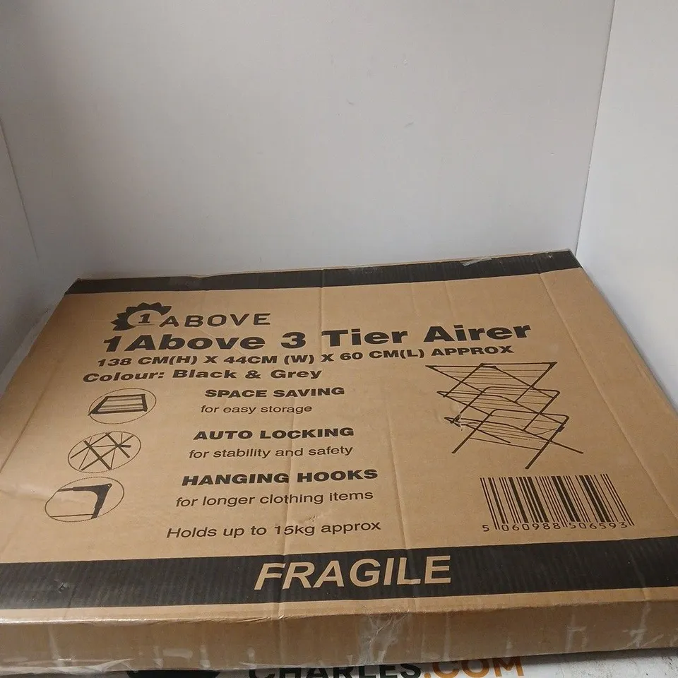 THREE-TIER FOLDABLE CLOTHES AIRER / DRYING RACK