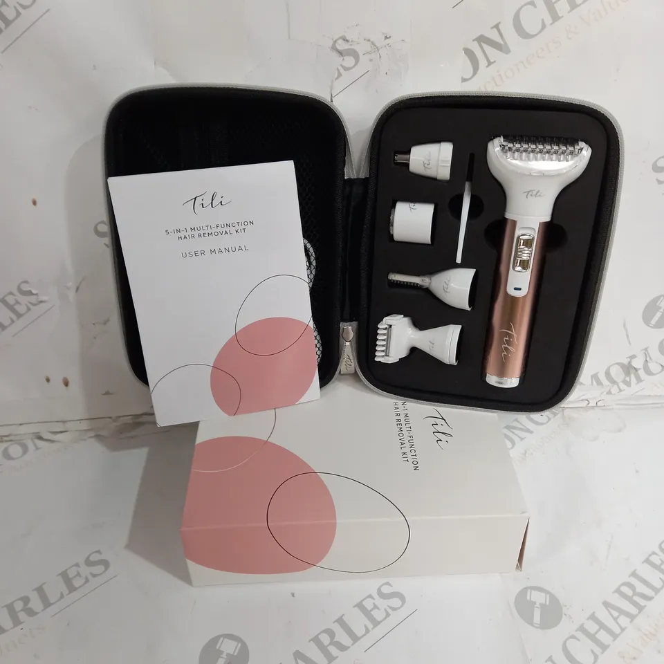 BOXED TILI 5-IN-1 MULTI-FUNCTIONAL HAIR REMOVAL KIT PINK 