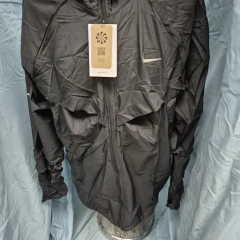 NIKE DRI-FIT MENS JACKET – BLACK, FULL ZIP, SIZE XL