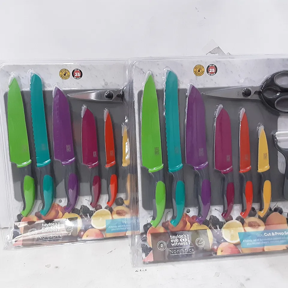 BRAND NEW BOXED TAYLOR EYE WITNESS 9PC CUT AND PREP SET X 2