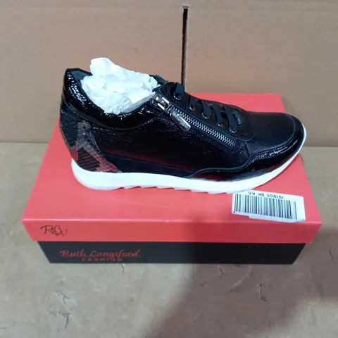 BOXED PAIR OF RUTH LANGSFORD TRAINERS - SIZE 39